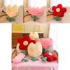Adorable Plush Flower Pillow Comfortable Office Cushion Cartoon Floral Design