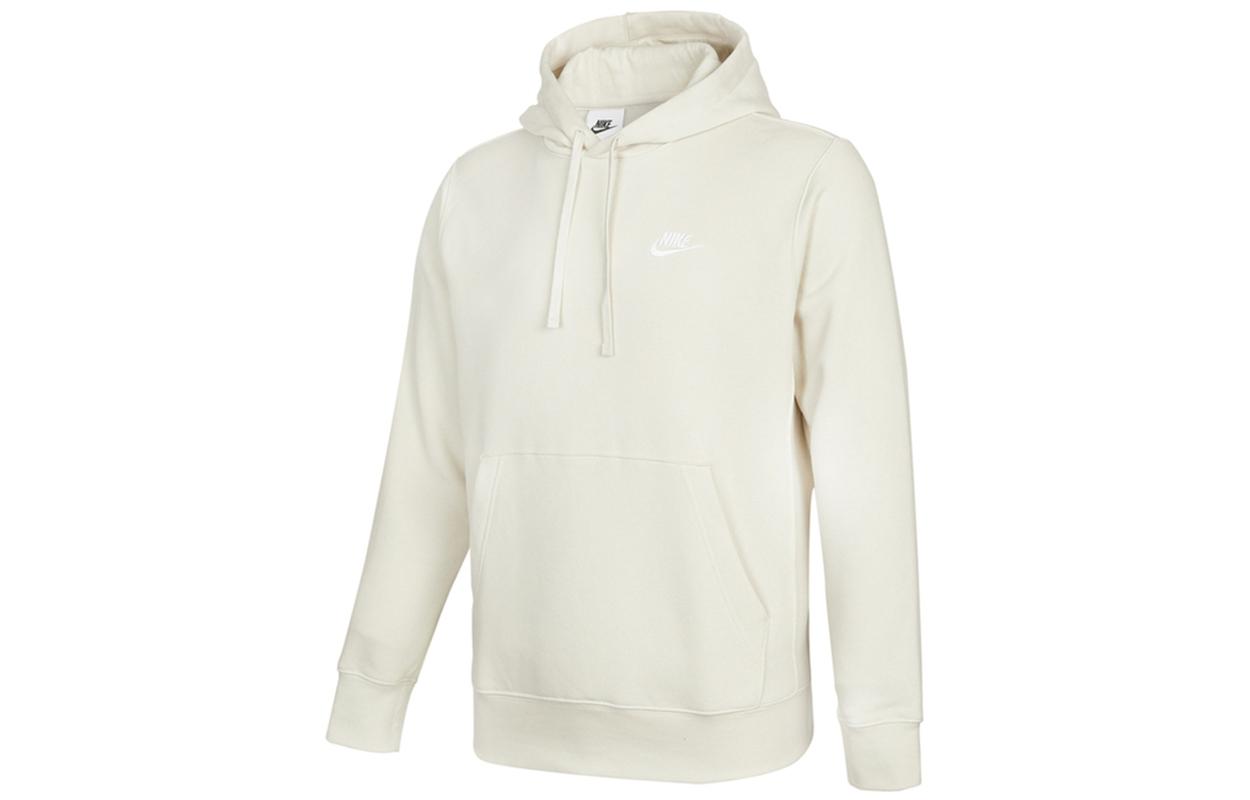 Nike Sweatshirts Men s Ivory White Hooded Moderate Regular BV2655-072 S