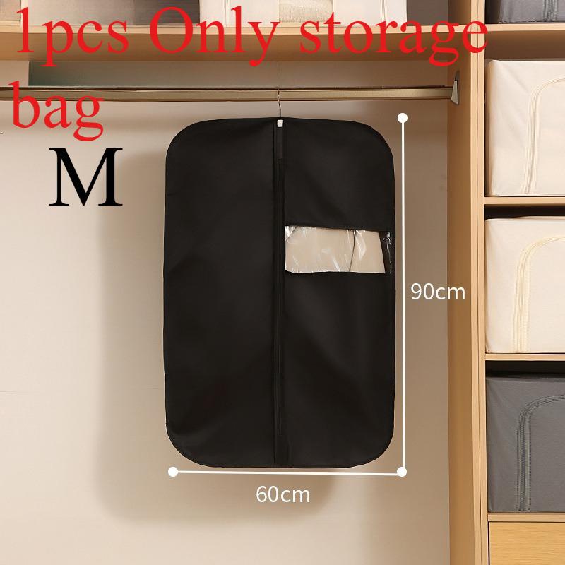 1/3PCS Clothes Dust Cover Household Storage Bag Multi-functional Storage Bag Visible Waterproof Hanging Dust Cover