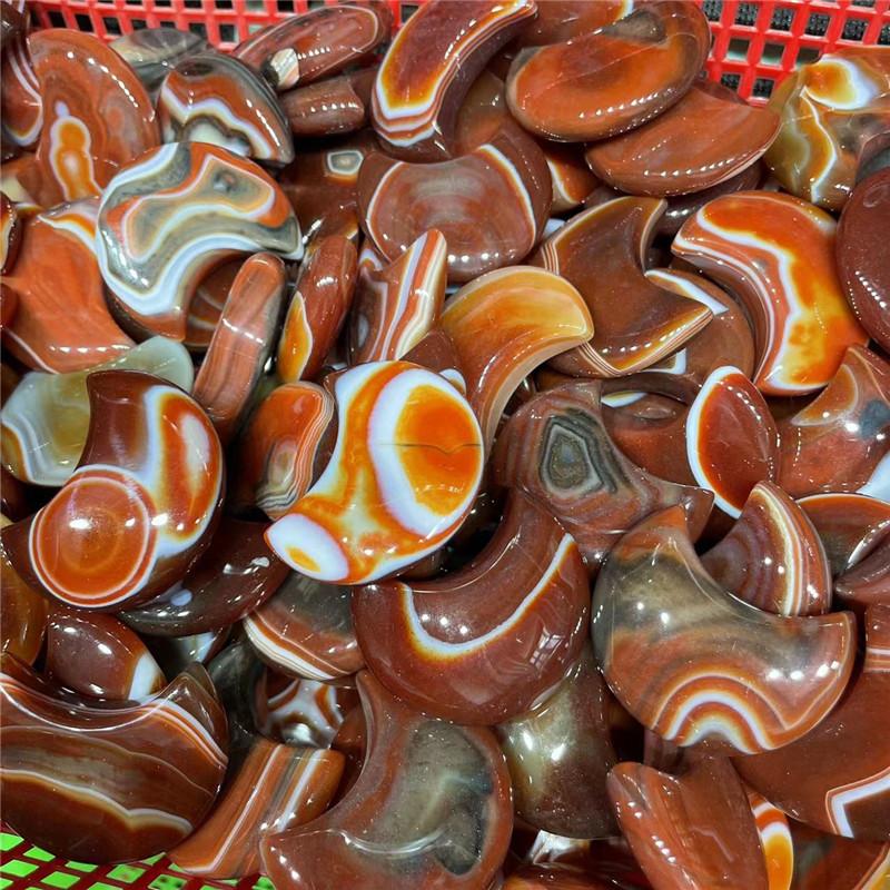 1pc Natural Carnelian Crystal Red Agate Heart-shaped Love Decoration Gift Gem Crafts Treatment Energy Palm Stone DIY Home Decora