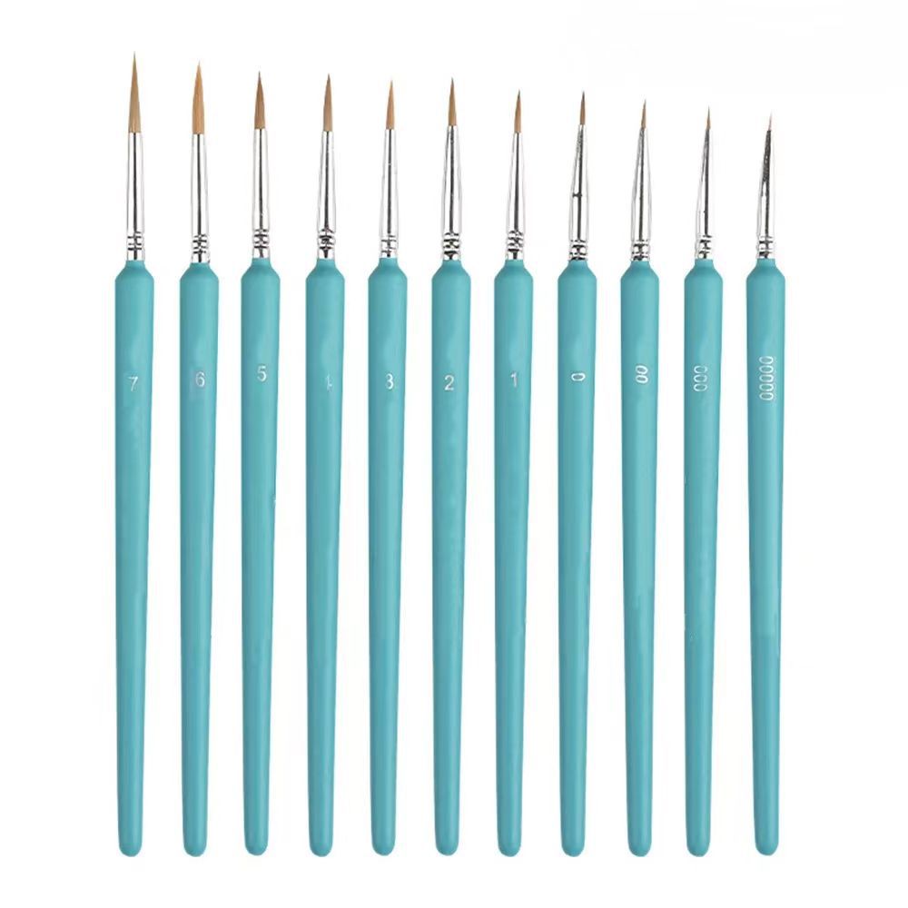 11 adet Minyatür Boya Fırçaları Sanat Boyama Fırçaları Boya Fırçası Guaj Suluboya Yağlı Boyalar Sanatçılar El Boyaması Fırça