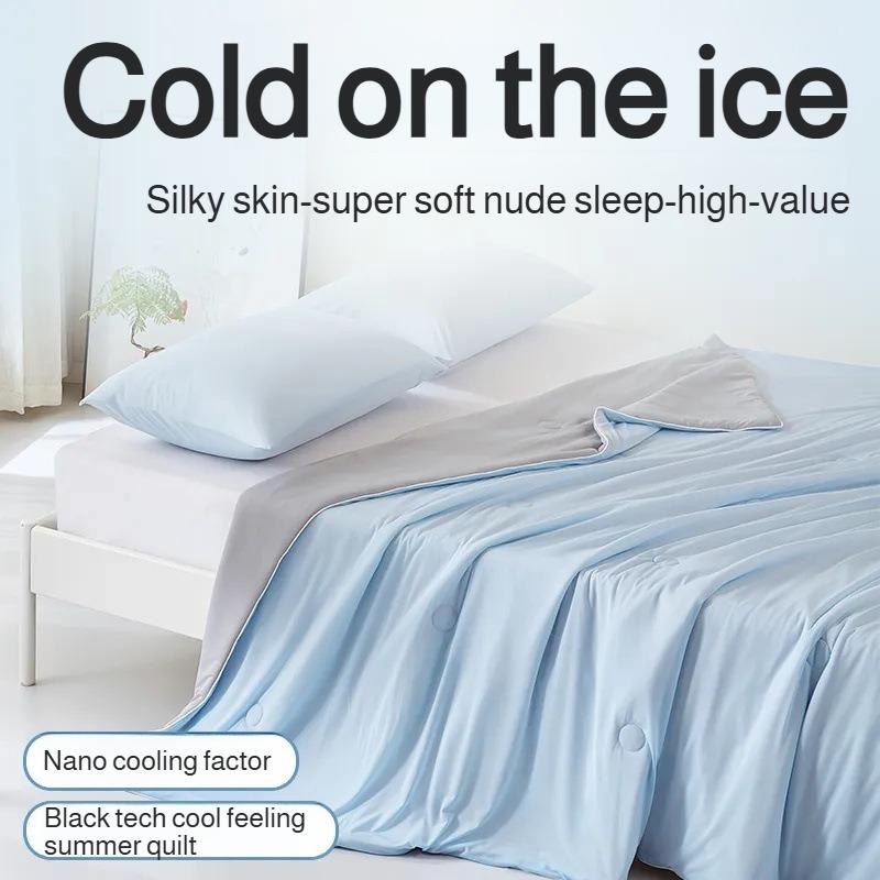 Sommerliche kühle, bequeme, einzelne, dünne Steppdecke, maschinenwaschbar, Klimadecke, Studentenzimmer-Steppdecke, Bettwäsche, lässige Decke
