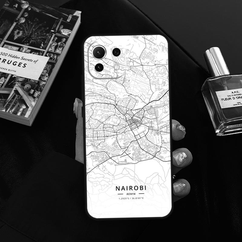 London Country Sketch City Map Case For Xiaomi 15 14 13 Ultra 11T 12T 13T 14T Pro POCO X7 Pro X3 X5 X6 F5 F6 M6 Pro Cover