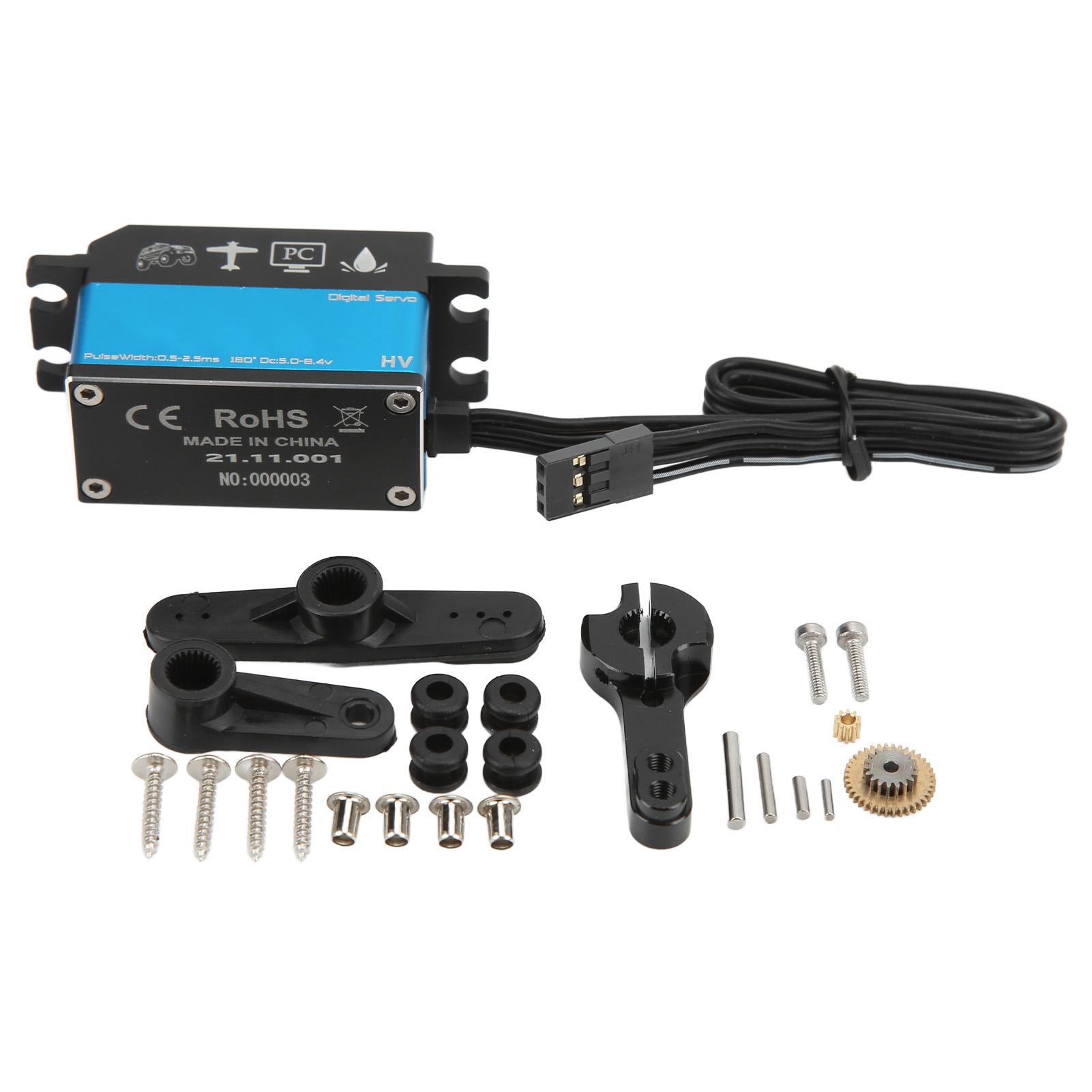 

R10 10КГ Цифровий Мотор Сервопривід Високий Крутний Момент Металевий Редуктор Водонепроникний Цифровий Сервопривід для 18 110 RC Автомобіля