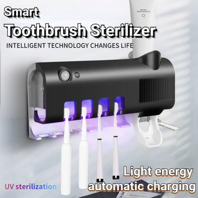 Light Energy Charging UV Toothbrush Disinfection Rack Automatic Toothpaste Squeezing Artifact Special Intelligent Bathroom Supplies