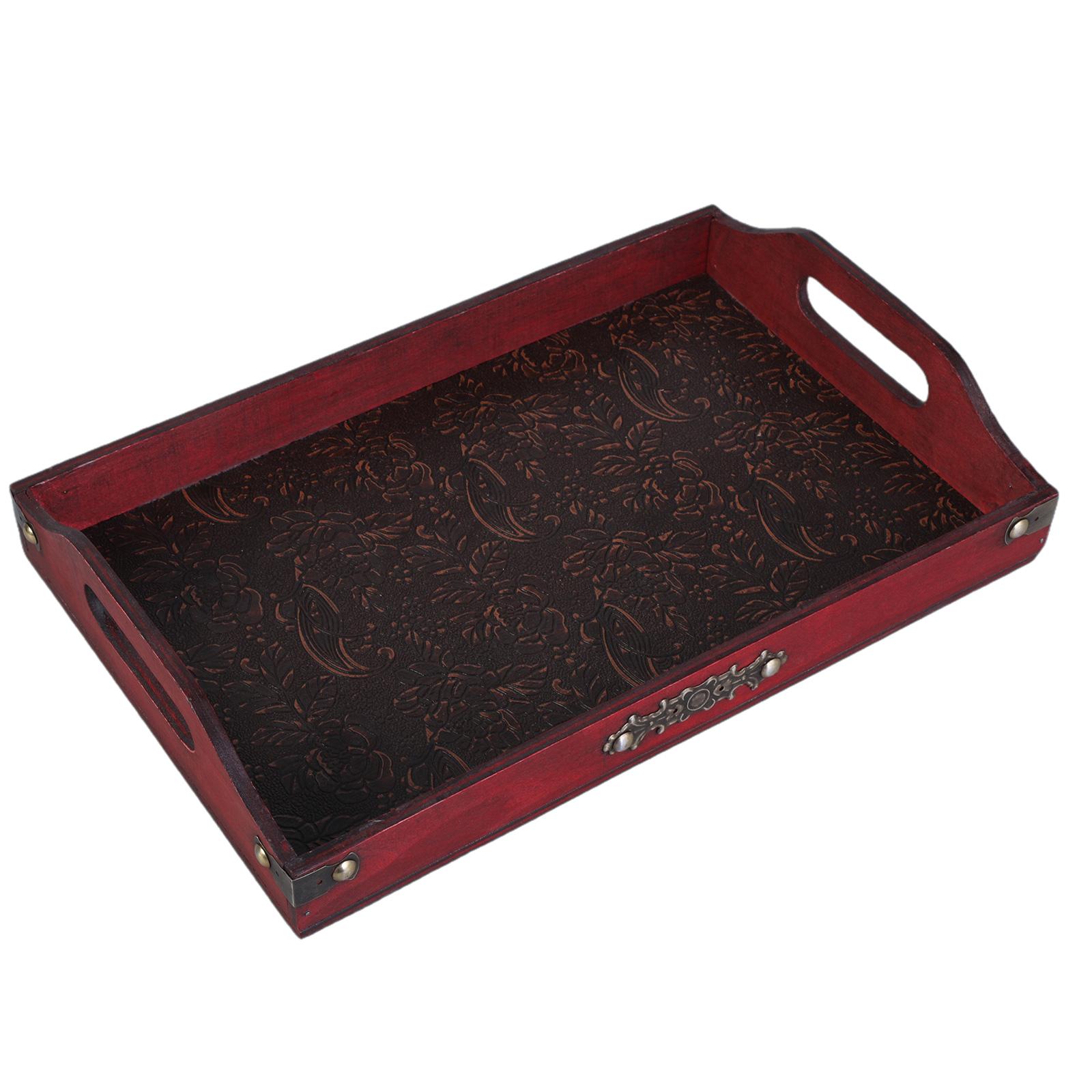 

Прямоугольный деревянный поднос для чая с резьбой, дизайн для чашек китайского кунг-фу и демонстрации еды, домашний декор, настольный аксессуар B