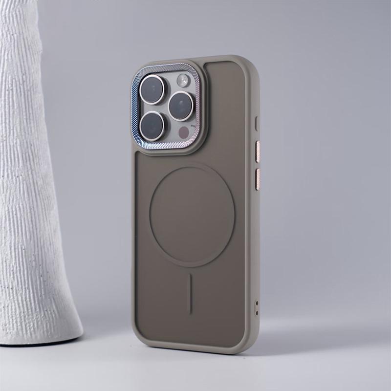 Luxus Spiricle Kamera Magsafe Hülle für iPhone 16 15 Pro Max 14 13 12 11 Pro Max Matt Magnetisch PC Stoßfeste Abdeckung für iPhone16