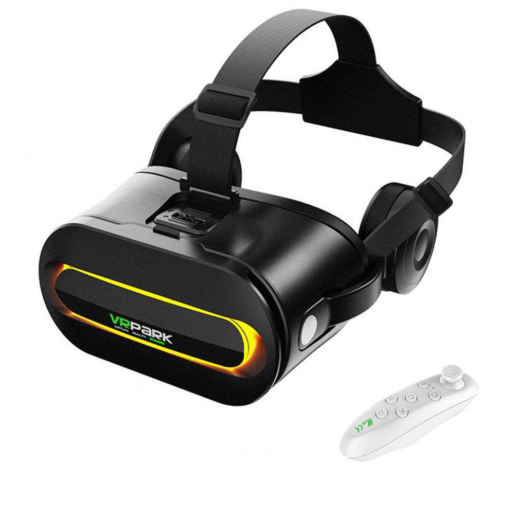 4K All-in-One VR Glasses with Bluetooth Headset for 3D Games and Movies