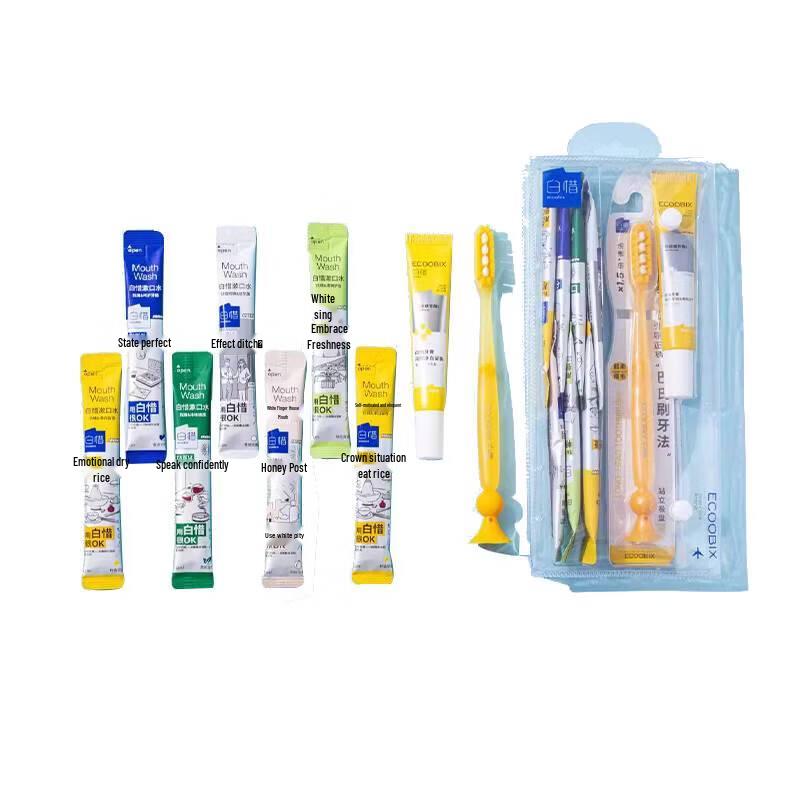 Baixi 7-Day Lemon Pineapple Oral Care Travel Set