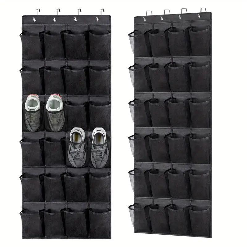 Over The Door Shoe Rack With 24/28/35/40 Large Mesh Pockets Hanging Shoe Organizer For Closet Hanging Shoe Rack Holder Hanger