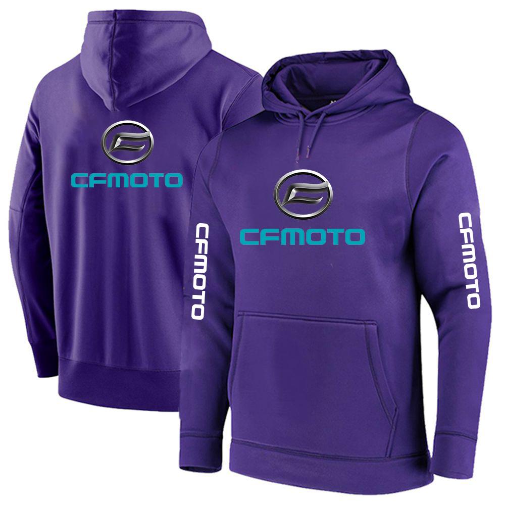 2025 Spring And Autumn Man's Cfmoto Logo Print Solid-Color Popular Pullover Hooded Premium Coat Classic Custom Loose Hoodies