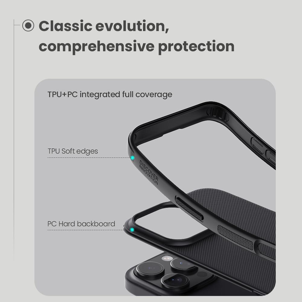 NILLKIN Super Frosted Shield Pro For iPhone 16 Pro Case Matte PC+TPU Phone Cover