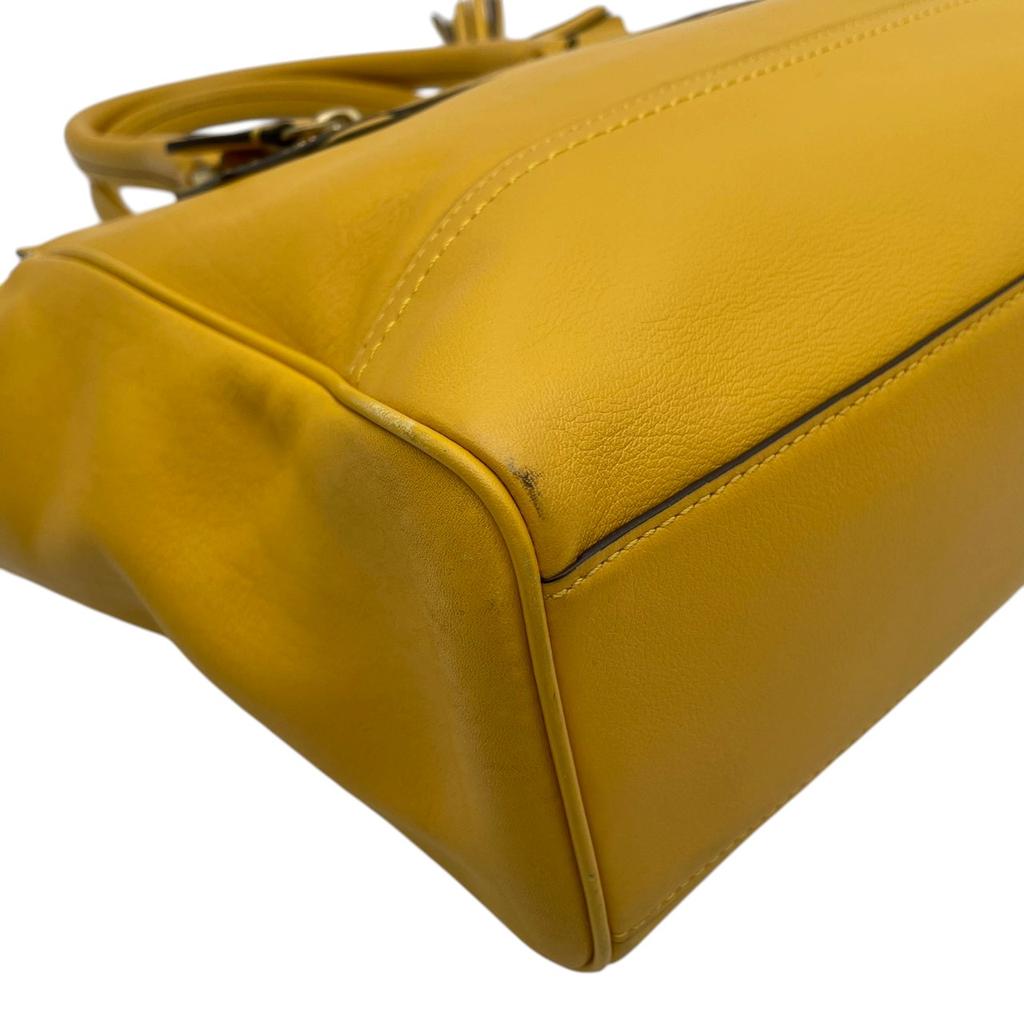 Used COACH Handbags and Carryalls Legacy Legacy Leather Candace CarryallHandbag yellow leather Women