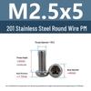 Yigu Yigu Stainless Steel Phillips Round Head Machine Screws M2-M8