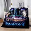 Coperta morbida in peluche Anime Avatar 70x100 cm Morbida Coperta in flanella di agnello Sherpa 3D Regalo per neonati e bambini Plaid Divano Camera da letto