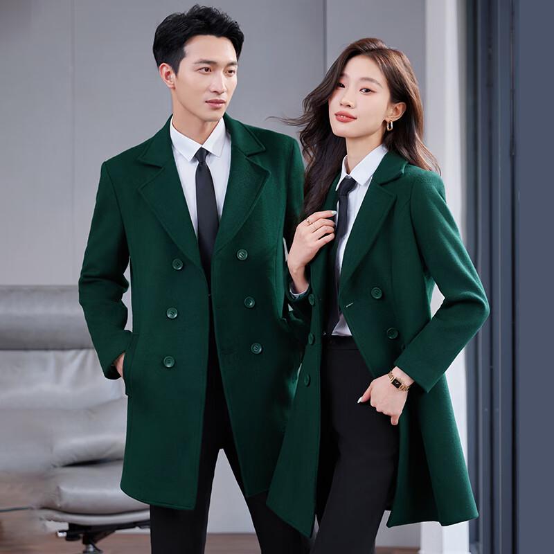 

Treluoman Unisex Mid-Length Wool Coat XL