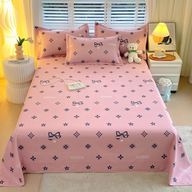 Geometric Patterns Bed Sheet Set 3Pcs Household Bedspread Pillowcases Fashion Skin-friendly Comfortable Breathable Bedding Set