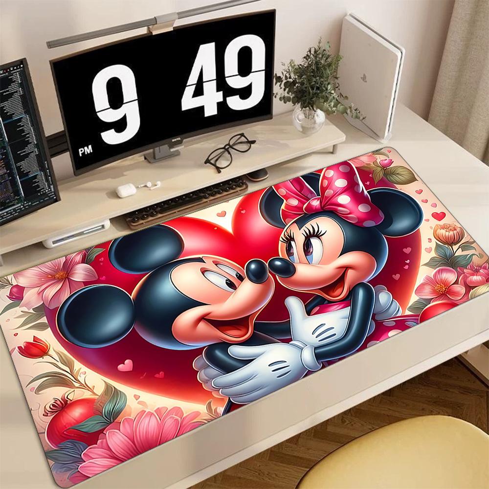 1Pc Mickey Minnie Mouse Easter Theme Mouse Pad 2Mm Thick Rubber Base Perfect Bedroomofficegame Room Ideal Gift Computer Keyboard Enthusiasts