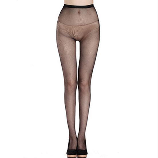 Kvinner Sexy Fishnet Hollow Strømpebukse Punk Strømper Stretchy Tights One Size