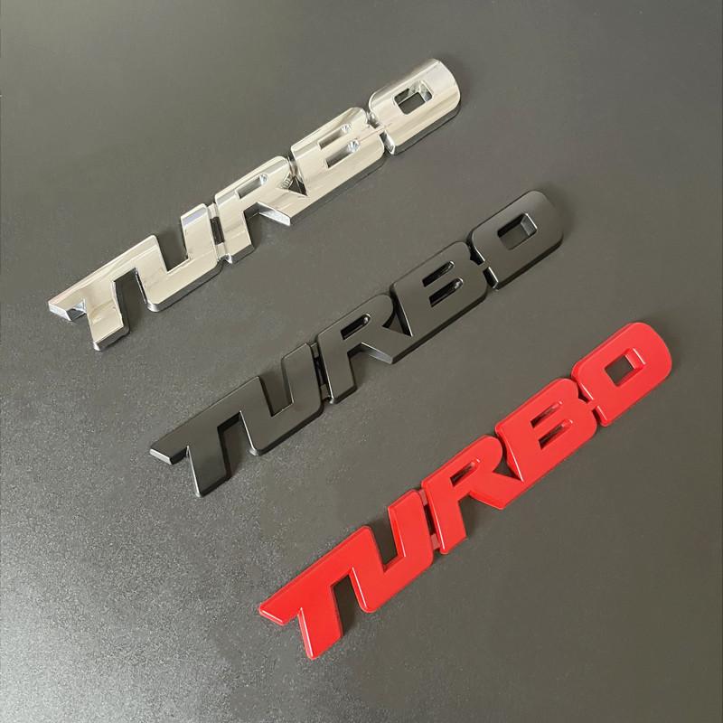 3D Metal Turbo Sticker For Car Fender Trunk Decal Badge For Renault Subaru Toyota Jeep SAAB Turbo Emblem Letters Accessories