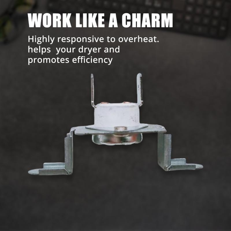 Set of 4 Dryer Thermostat Brackets Dryer Assembly Bracket Dryer Safety Fuse Perfect for Various Models Easy Installation