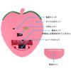 Wireless Dual-Mode Strawberry Shape 3D Wireless Mouse, 2-Mode Support, Quiet, Wireless, Bluetooth, 3-Button, Cartoon, Slim, Cute, Compatible with