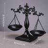 Decorative Balance of Justice Rustic Look Sculpture Sturdy Scale for