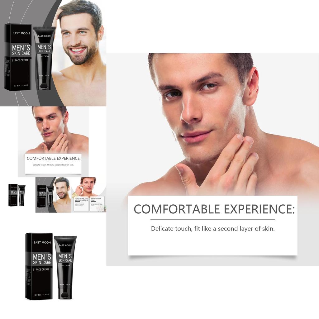 East Moon Men's Lightweight Moisturizing Cream For Radiant Glow And Hydration