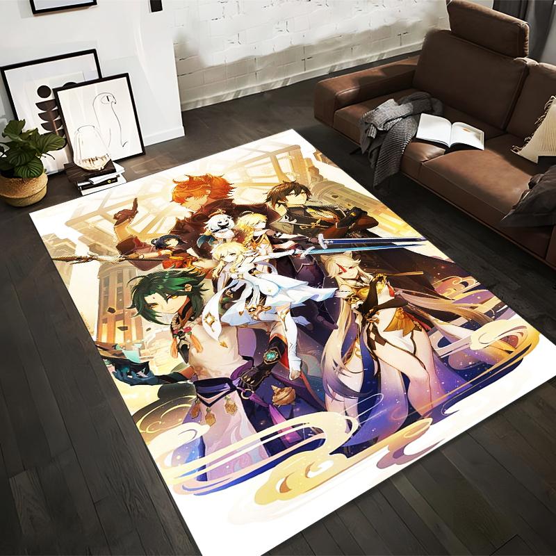 

Anime Style Fantasy Character Carpet with Colorful Epic Design Suitable for use as an anti-slip for living room bedroom sofas 40x60cm( 15x23in )
