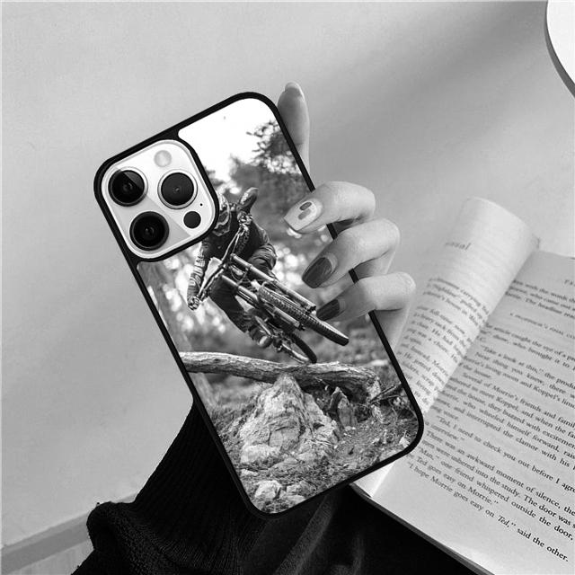 Sport Mountain Bike Cycling Art Phone Case Cover for iPhone 17 Air 16 15 14 13 11 12 Pro Max Plus Shell Coque