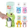 Mini Children Dual Water Dispenser Toy with Cute Pink Blue Cold/Warm Water Jui Milk Drinking Fountain Simulation Kitchen Toys
