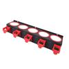 Spray Bottle Storage Rack Wall Mounted Garage Bottle Organizer with 5 Plastic Hanging Hooks