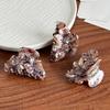 3D flower design, elegant contrast floral patchwork, portable daily hair clip, ideal holiday gift for women
