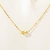 12 Birthstones Zodiac Cubic Zirconia Retro Necklace - 18K Gold-Plated Stainless Steel Clavicle Chain