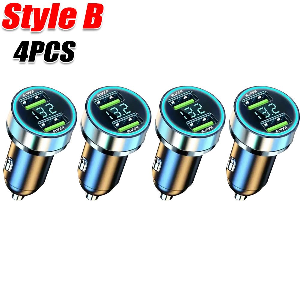 

1/2 шт. 240 Вт автомобильное супер быстрое зарядное устройство с двумя портами USB для iPhone, Samsung, адаптер для быстрой зарядки телефонов, автомобильные зарядные устройства