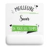 Mousepad - PLANETEE - Best Sister - 22x18 Cm - 3 Mm - HD Sublimation Printing