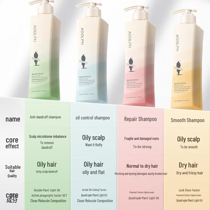 Adolph Refreshing & Oil Control Essential Oil Shampoo