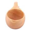 200ml Holzbecher Tragbarer Becher im nordischen Stil für Milchkaffee mit Aufhängeschlaufe für Zuhause Outdoor Typ 1