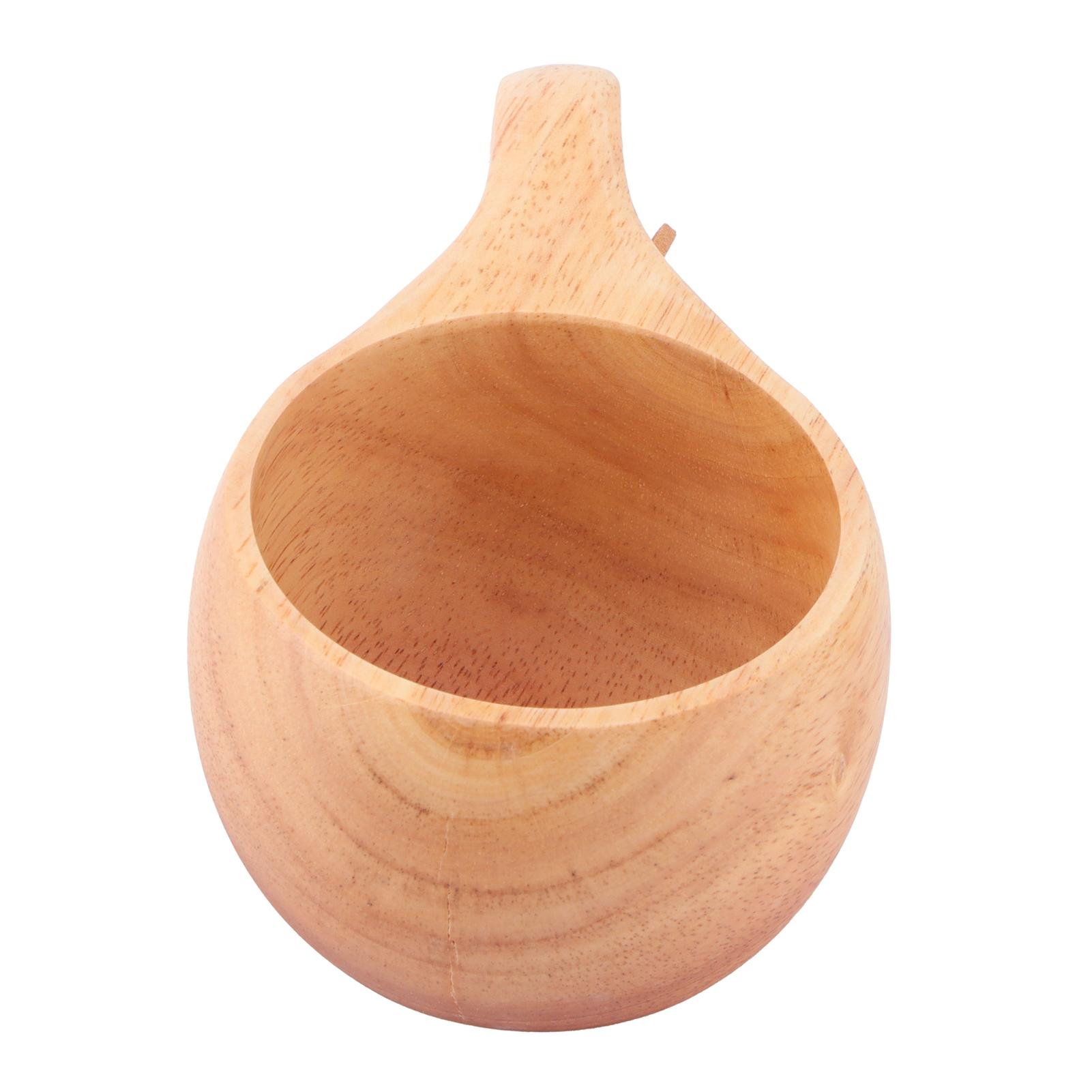 Tasse en bois 200 ml Portable Nordique Mug à café au lait avec boucle de suspension pour la maison l'extérieur