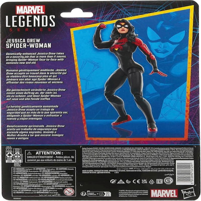 Marvel Legends Series - Spider-Man - Jessica Drew Spider-Woman Kids Toy