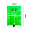 1-5Pcs Vertical/Horizontal Laser Level Target Card Red/Green Line Spot Enhancement Magnetic Inch/cm Leveling Board Tool Part