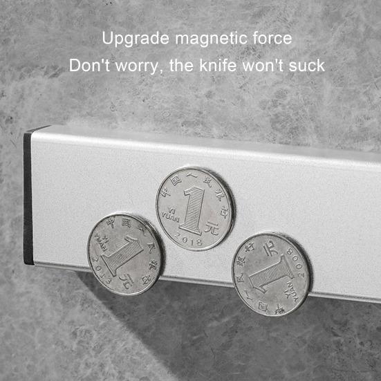 Support de coupe magnétique mural en acier inoxydable, aimant puissant, grande aspiration, Drainage étanche, organisateur d'ustensiles de cuisine antidérapant sans poinçon