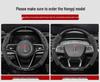 Genuine Leather & Suede Carbon Fiber Steering Wheel Cover for Hongqi H5/H9/EQM5/H7/EHS9