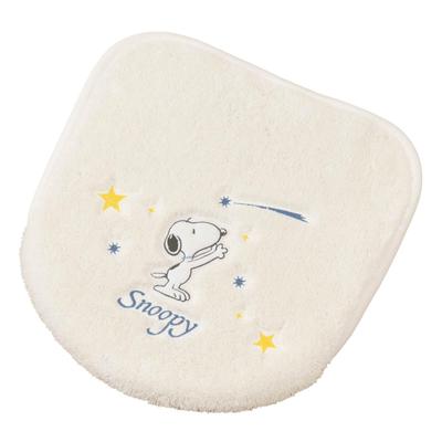 Senko Snoopy Toilet Starry Sky Snoopy Lid Character and Animal 18205 Supplies, Cover, Standard/Flush Type, Blue-Gray, Design,