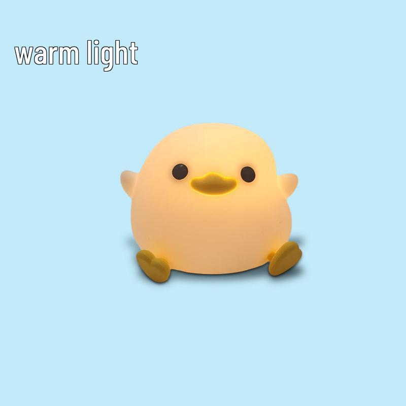 Doudou Duck Silicone Night Light - Baby Sleep Aid & Eye Protection Lamp