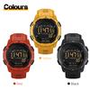 Herren-Digitaluhr, Herren-Sportuhren, Dualzeit, Schrittzähler, Wecker, wasserdicht, 50 m, Digitaluhr, Militäruhr