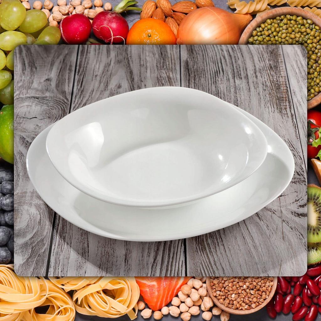KADAX Deep Dinner Plate 23cm White