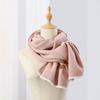 Autumn and Winter Korean Style Solid Color Wool Blended Knitted Scarf Female Japanese Student Cute Soft Waxy Thickened Warm Scarf