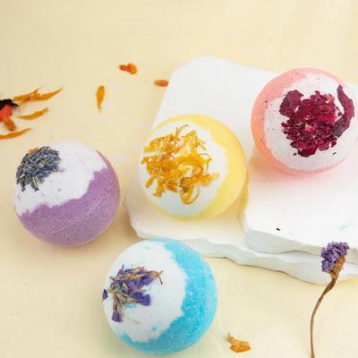 1pc 100g Nature Flower Bath Salt Ball Bubble Bombs SPA Body Relief Cleaning Bath Supplies Body Skin Care Bubble Bath Brushes