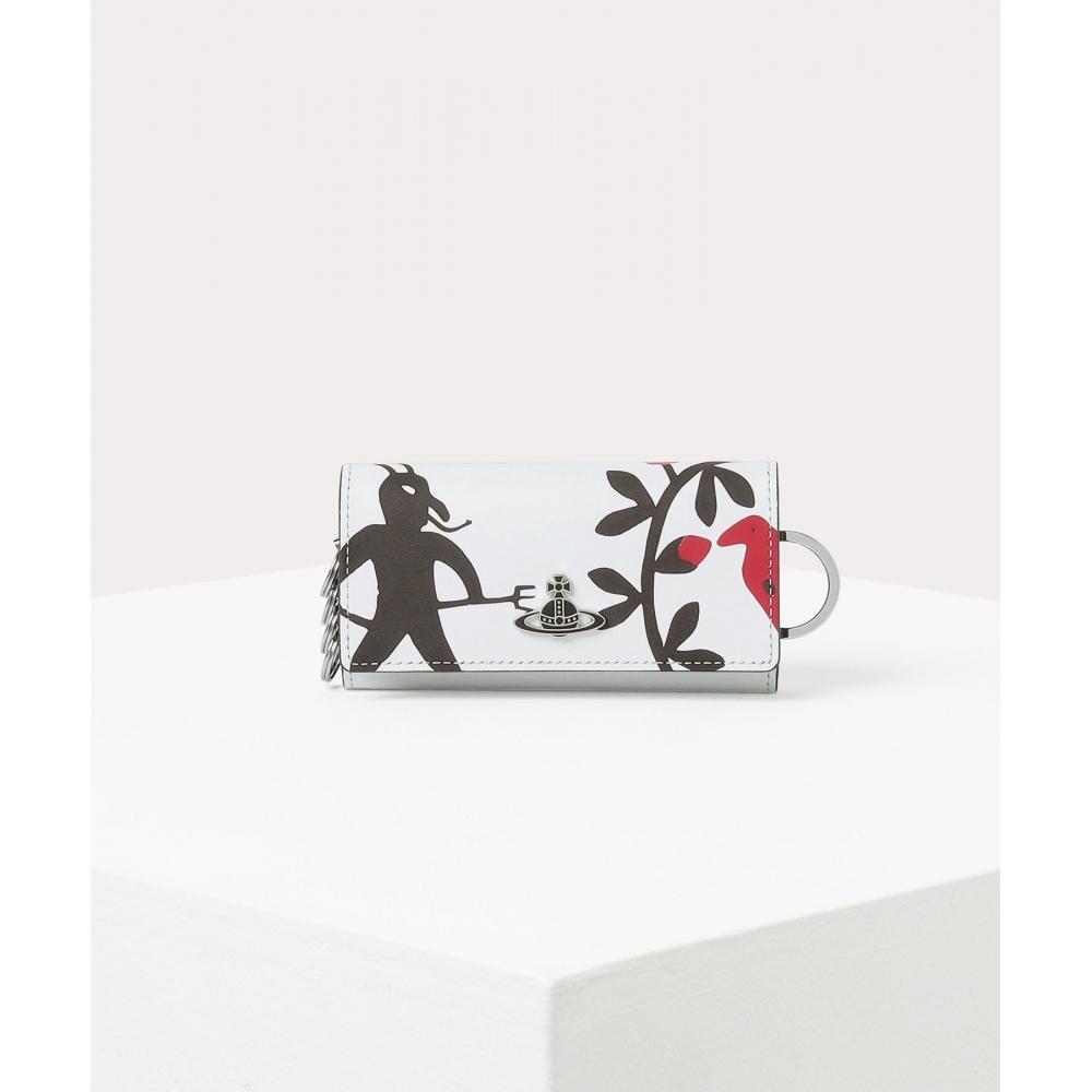 

Vivienne Westwood Япония ЧЕХОЛ ДЛЯ КЛЮЧЕЙ С ПРИНТОМ КЛОУНА 3518DT5